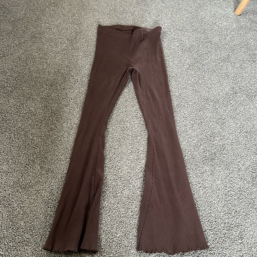 Aerie Flared Ribbed Leggings